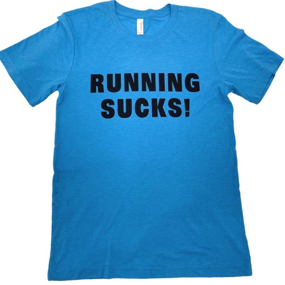 Canvas Running Sucks Short Sleeve T-Shirt - Picture 1 of 9